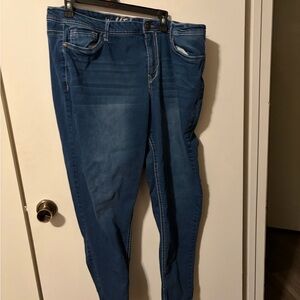 Wallflower Women's Deep Blue Skinny Jeans